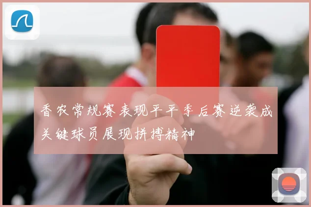 香农常规赛表现平平季后赛逆袭成关键球员展现拼搏精神